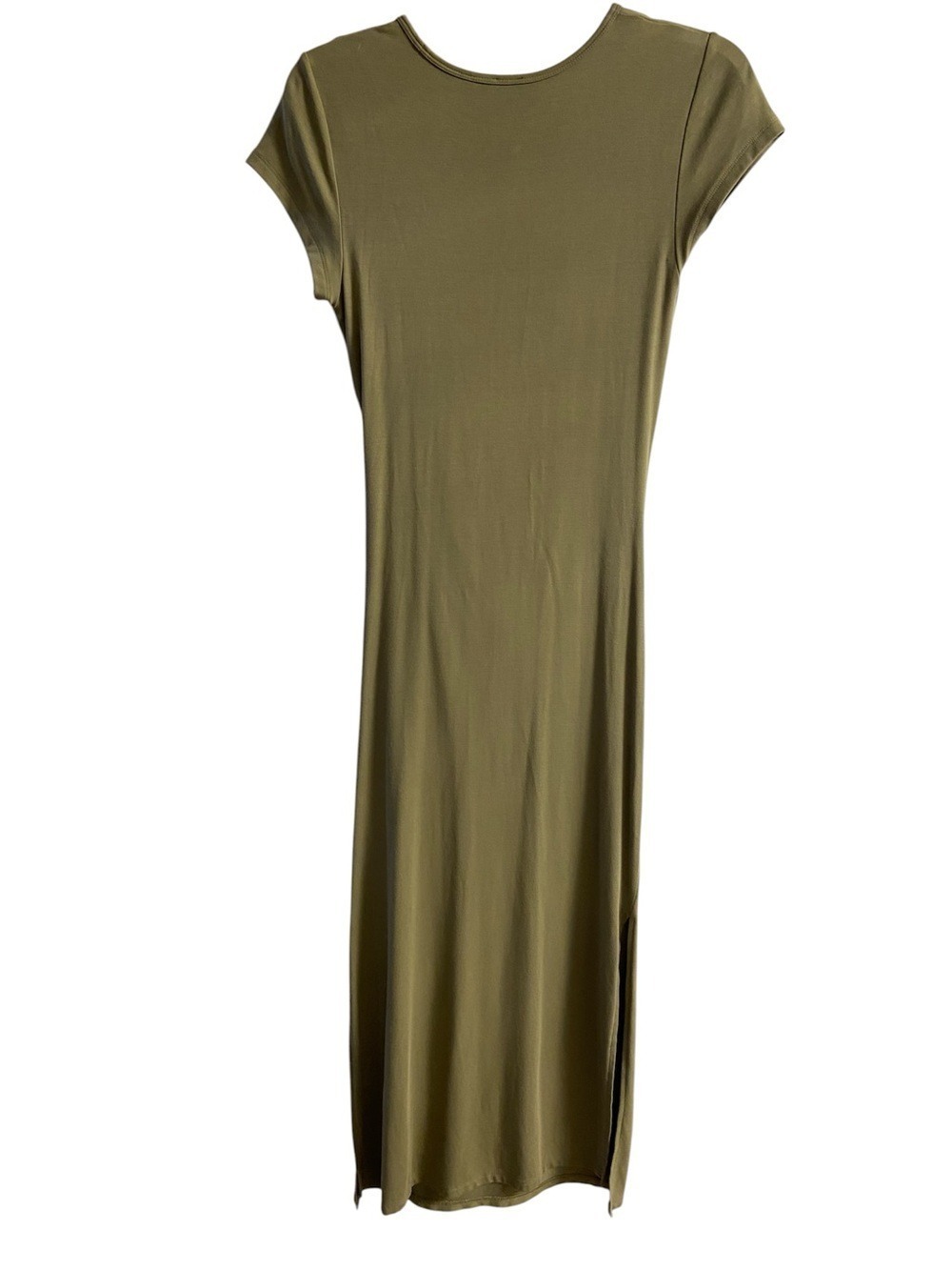 Aritzia Wilfred Olive Green Jersey Resort Maxi Dress Medium - Picture 7 of 14